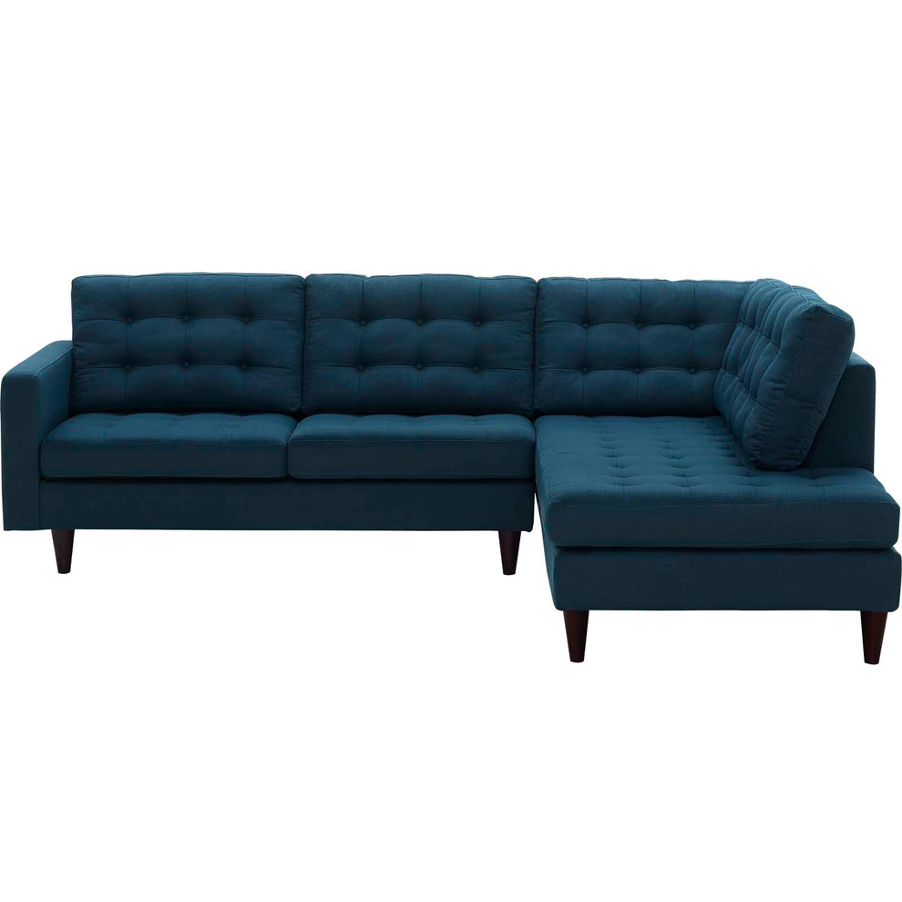Modway Empress 2 Piece Upholstered Fabric Right Facing Bumper Sectional - EEI-2797 | Sofa Set | Modishstore - 19