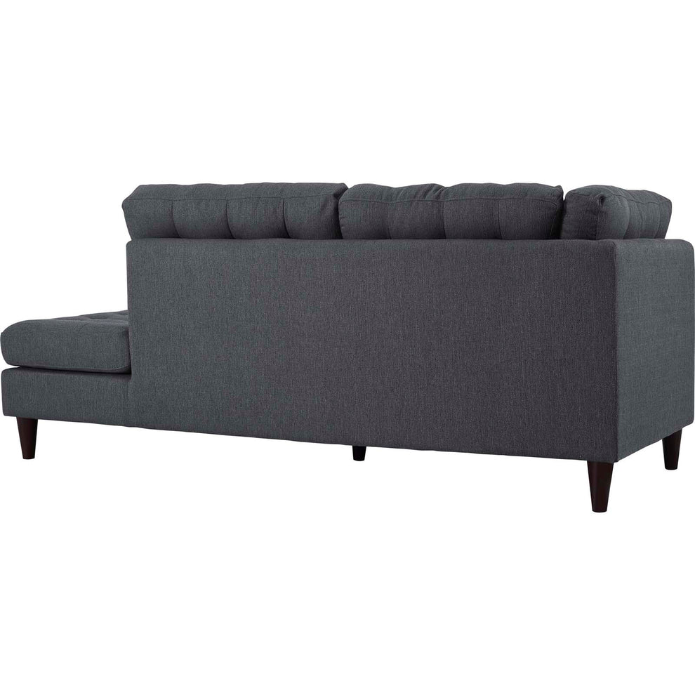 Modway Empress 2 Piece Upholstered Fabric Right Facing Bumper Sectional - EEI-2797 | Sofa Set | Modishstore - 10