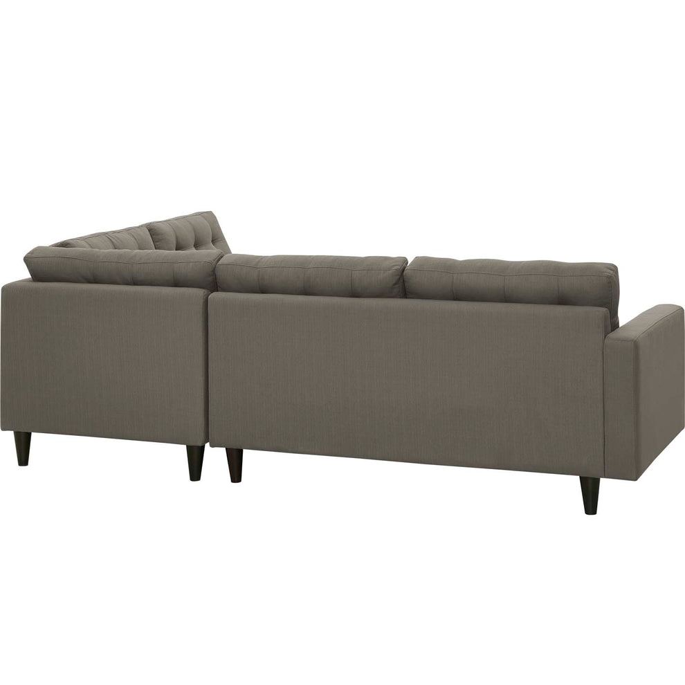 Modway Empress 2 Piece Upholstered Fabric Right Facing Bumper Sectional - EEI-2797 | Sofa Set | Modishstore - 25