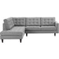 Empress 2 Piece Upholstered Fabric Left Facing Bumper Sectional By Modway - EEI-2798 | Outdoor Sofas, Loveseats & Sectionals | Modishstore - 26