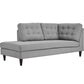 Empress 2 Piece Upholstered Fabric Left Facing Bumper Sectional By Modway - EEI-2798 | Outdoor Sofas, Loveseats & Sectionals | Modishstore - 31