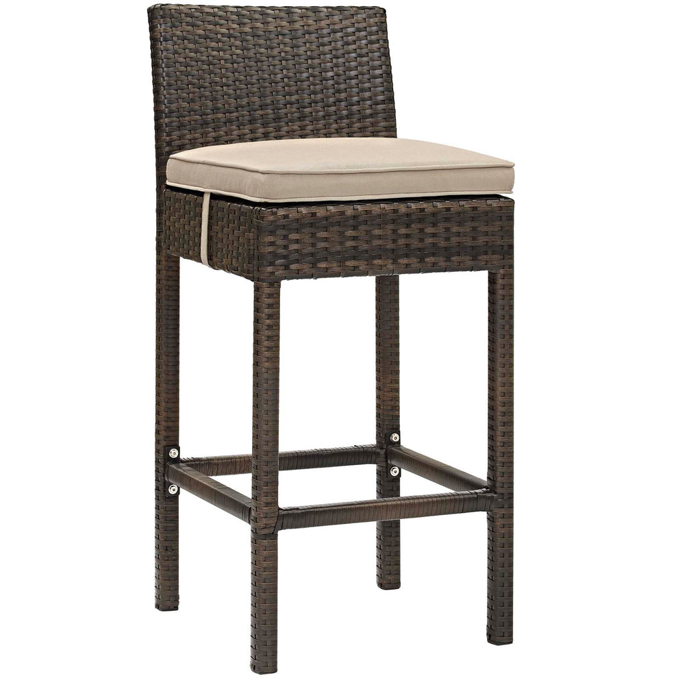 Modway Conduit Outdoor Patio Wicker Rattan Bar Stool - EEI-2799 | Bar Stools | Modishstore - 1