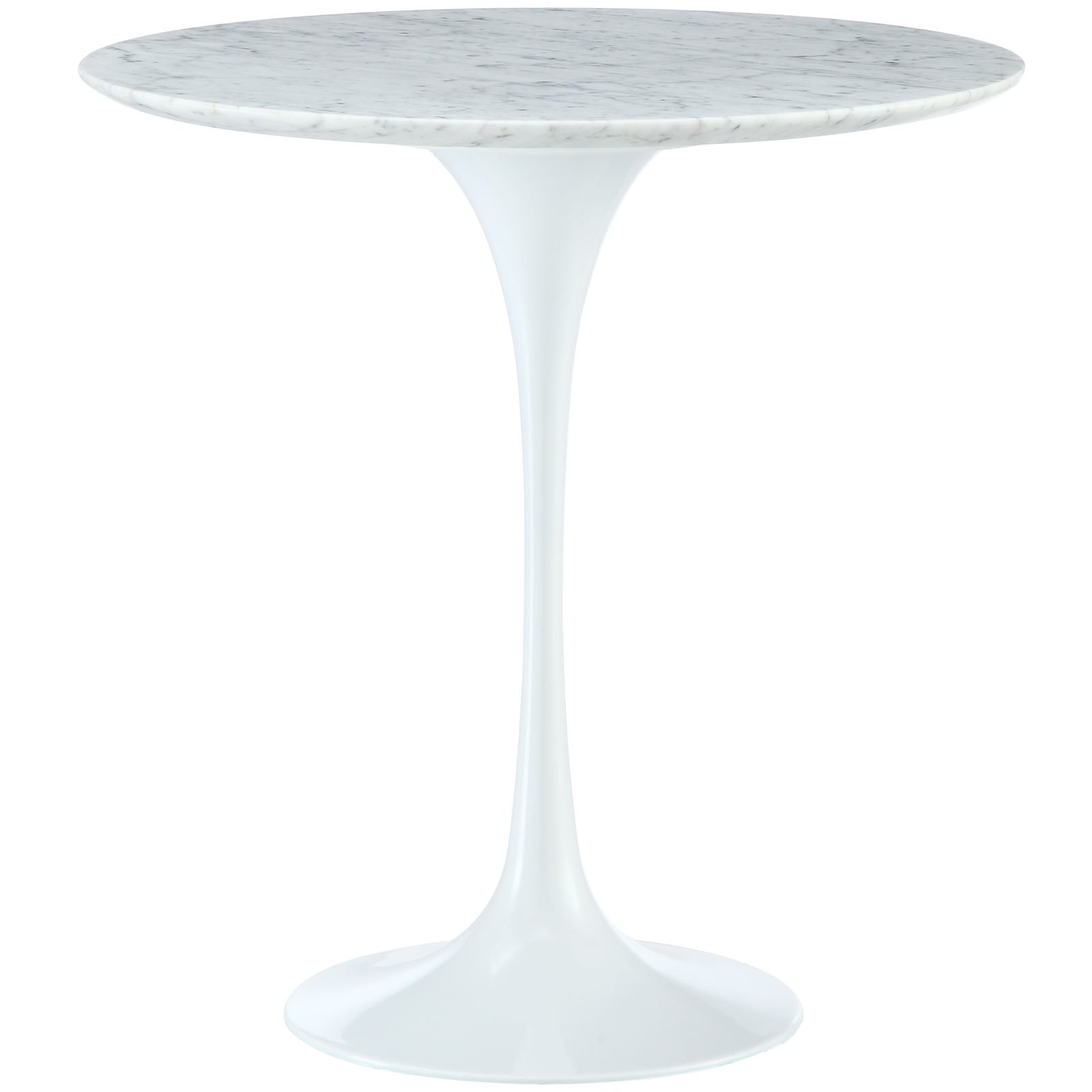 Modway Lippa 20" Marble Side Table - White | Side Tables | Modishstore-4