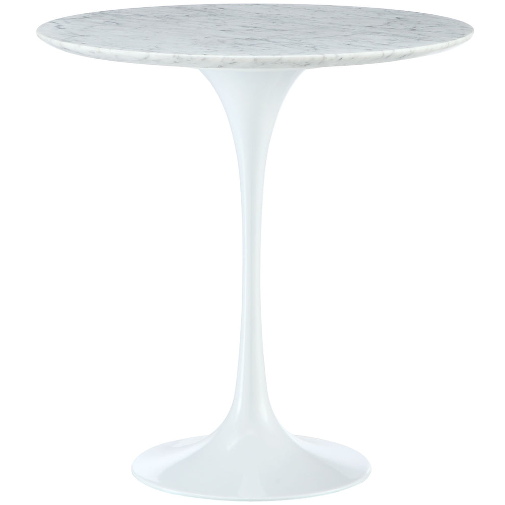 Modway Lippa 20" Marble Side Table - White - EEI-280 | Side Tables | Modishstore - 4