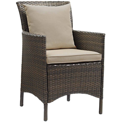 Modway Conduit Outdoor Patio Wicker Rattan Dining Armchair - EEI-2801 | Armchairs | Modishstore - 1