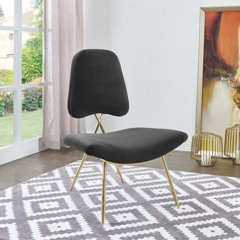 Modway Ponder Performance Velvet Lounge Chair - EEI-2809 | Lounge Chairs | Modishstore - 6