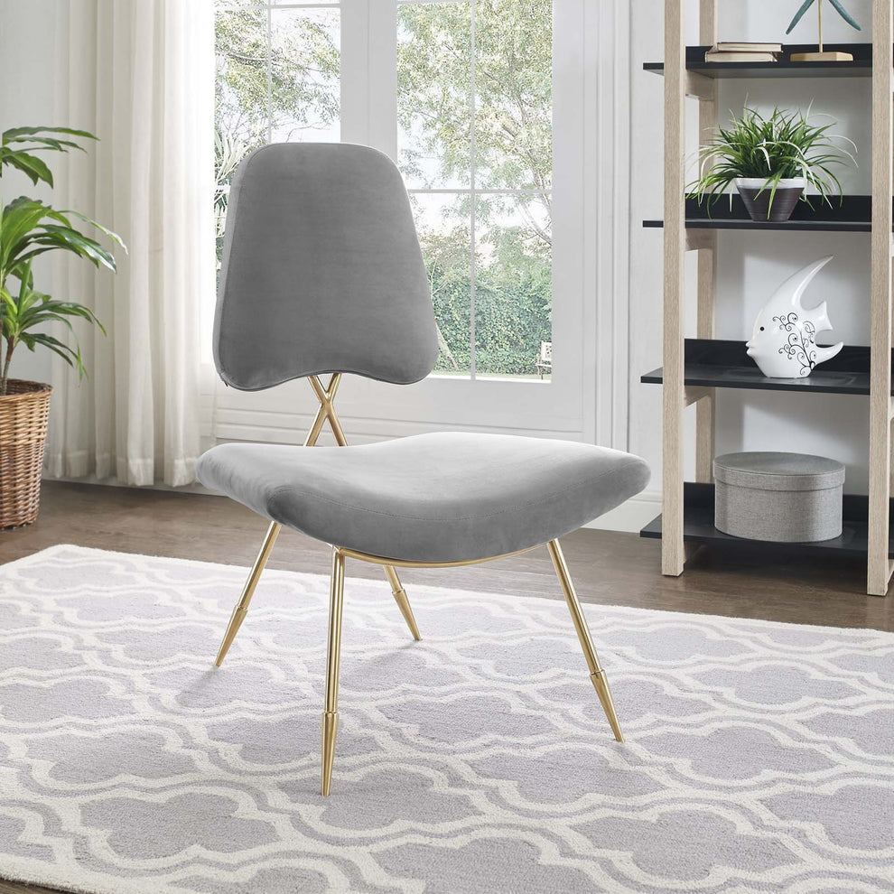 Modway Ponder Performance Velvet Lounge Chair - EEI-2809 | Lounge Chairs | Modishstore - 17