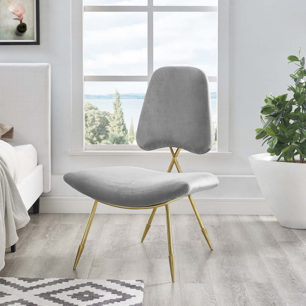 Modway Ponder Performance Velvet Lounge Chair - EEI-2809 | Lounge Chairs | Modishstore - 11