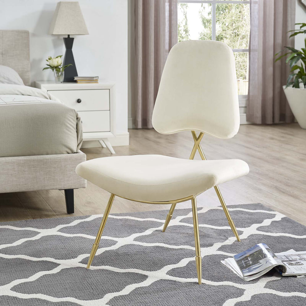 Modway Ponder Performance Velvet Lounge Chair - EEI-2809 | Lounge Chairs | Modishstore - 1