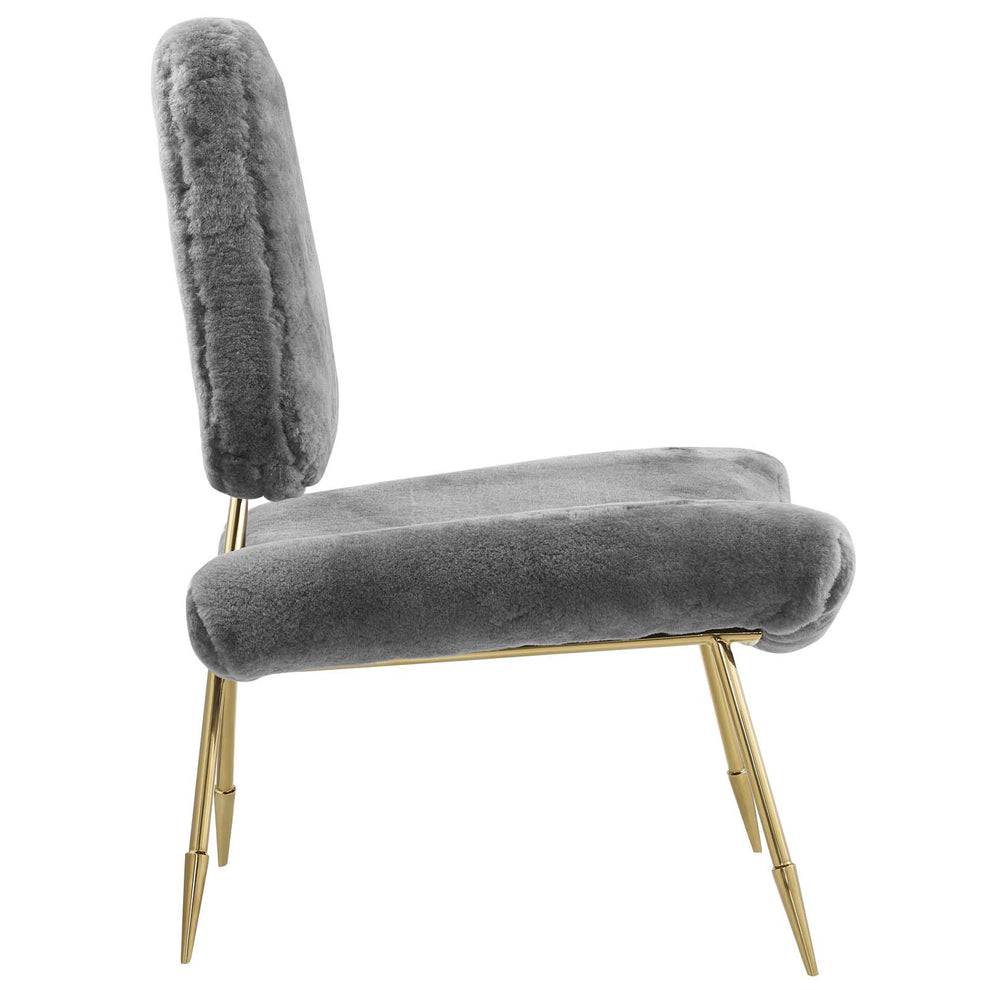 Modway Ponder Upholstered Sheepskin Fur Lounge Chair - EEI-2810 | Lounge Chairs | Modishstore - 9