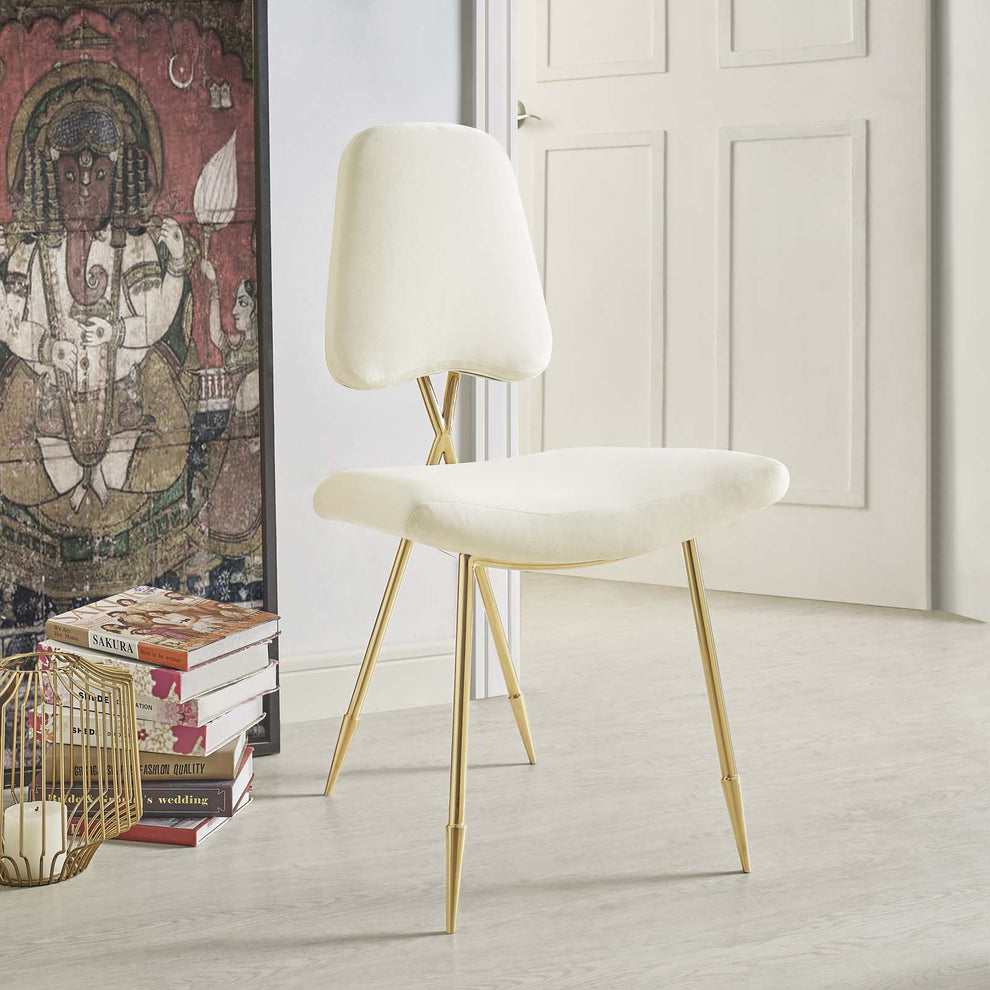Modway Ponder Performance Velvet Dining Side Chair - EEI-2811 | Dining Chairs | Modishstore - 2