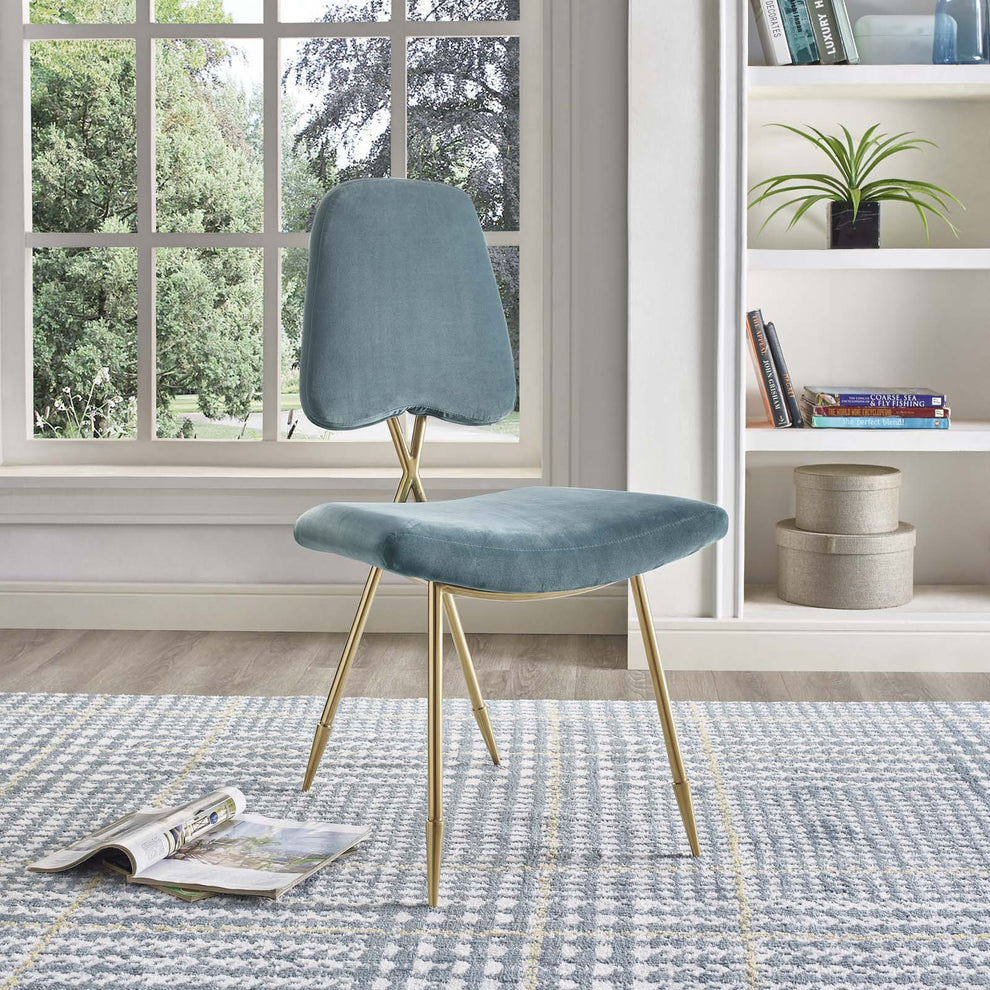 Modway Ponder Performance Velvet Dining Side Chair - EEI-2811 | Dining Chairs | Modishstore - 15