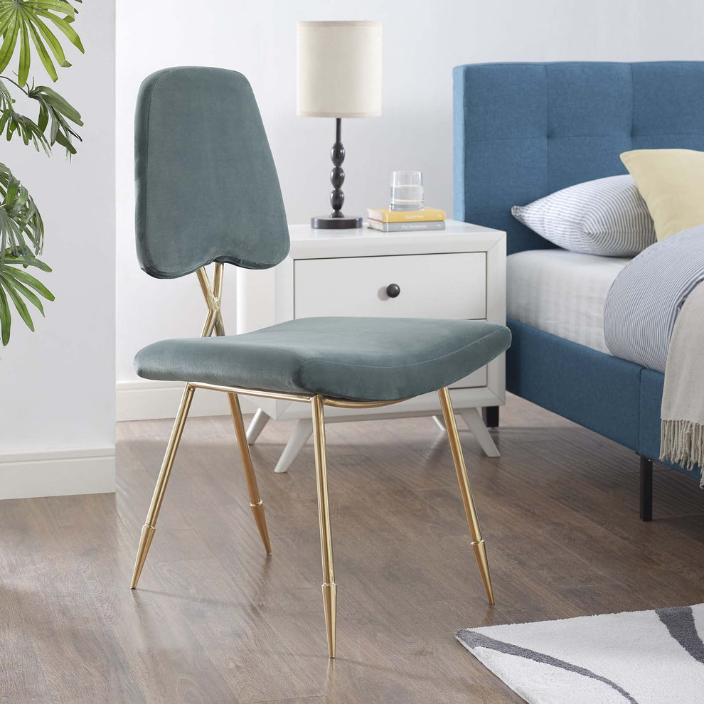 Modway Ponder Performance Velvet Dining Side Chair - EEI-2811 | Dining Chairs | Modishstore - 20
