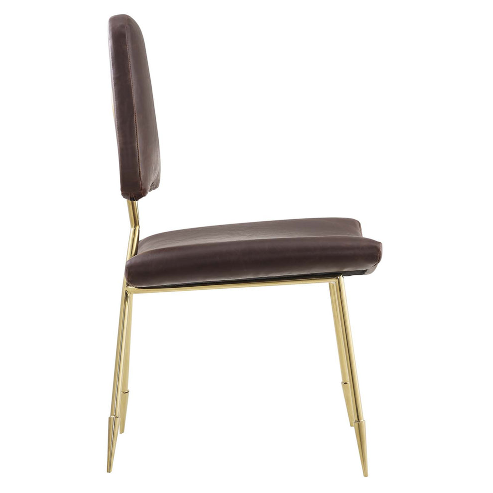 Modway Ponder Antique Faux Leather Dining Side Chair - EEI-2812 | Dining Chairs | Modishstore - 4