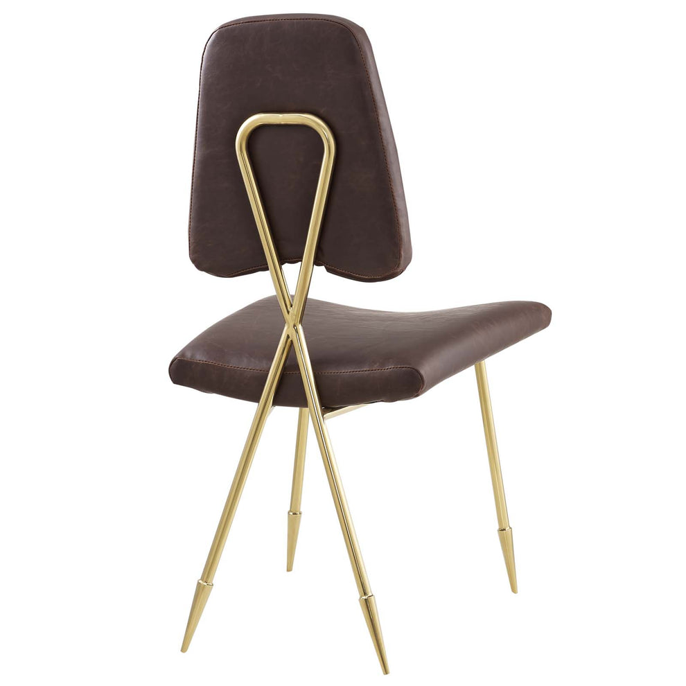 Modway Ponder Antique Faux Leather Dining Side Chair - EEI-2812 | Dining Chairs | Modishstore - 3