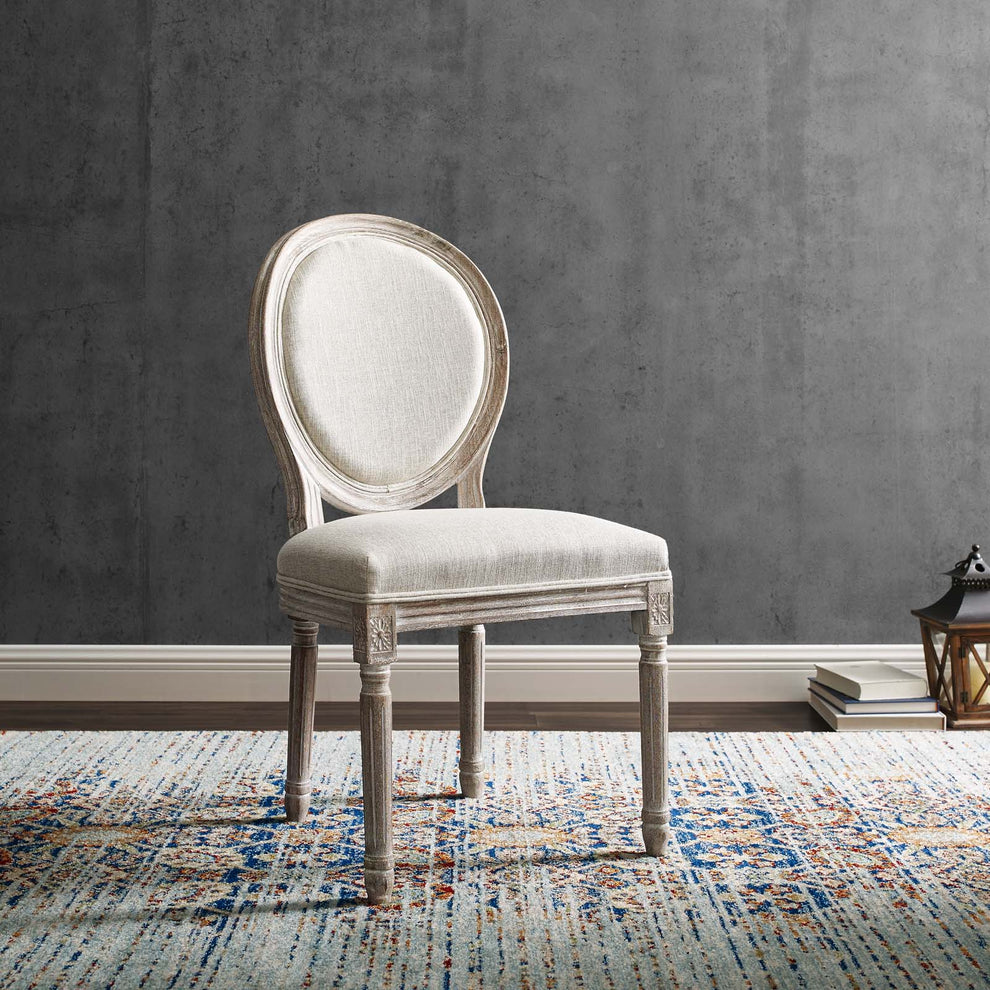 Modway Emanate Vintage French Upholstered Fabric Dining Side Chair - EEI-2821 | Dining Chairs | Modishstore - 1