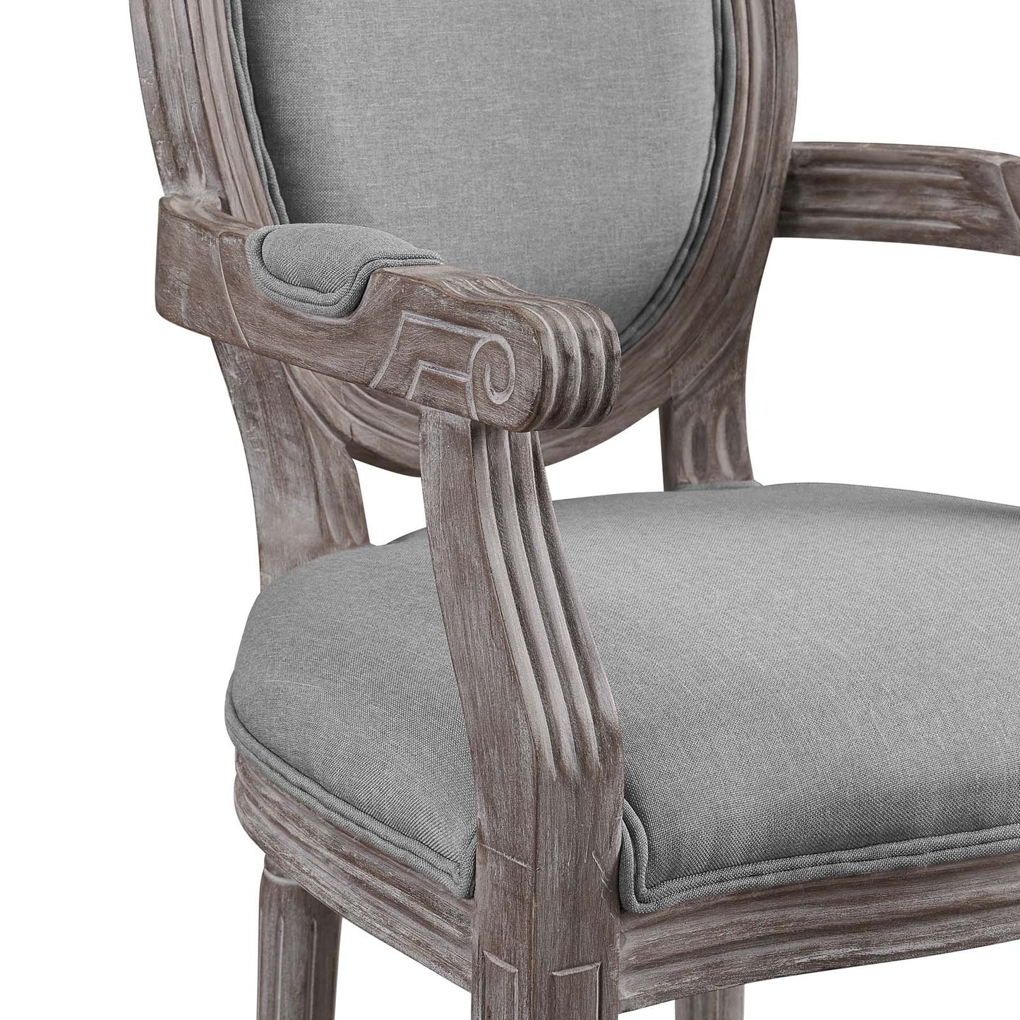 Modway Emanate Vintage French Upholstered Fabric Dining Armchair | Dining Chairs | Modishstore-6