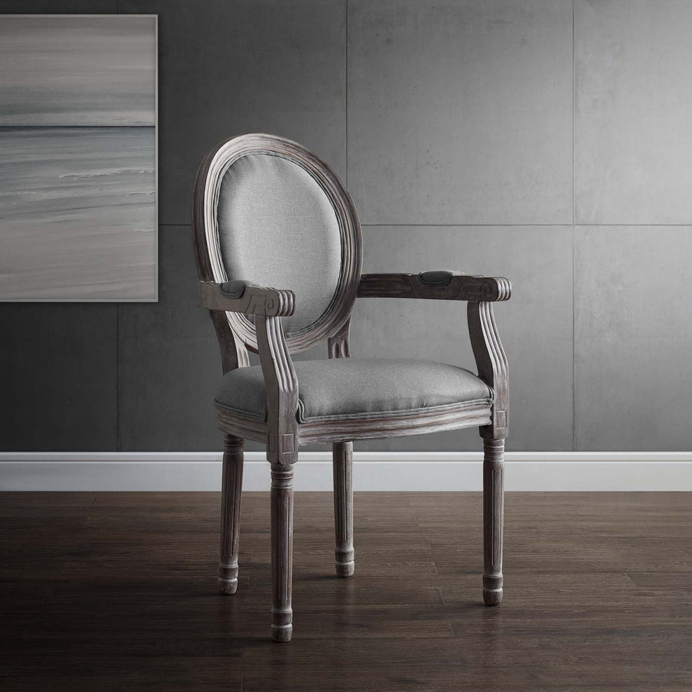 Modway Emanate Vintage French Upholstered Fabric Dining Armchair - EEI-2823 | Dining Chairs | Modishstore - 7