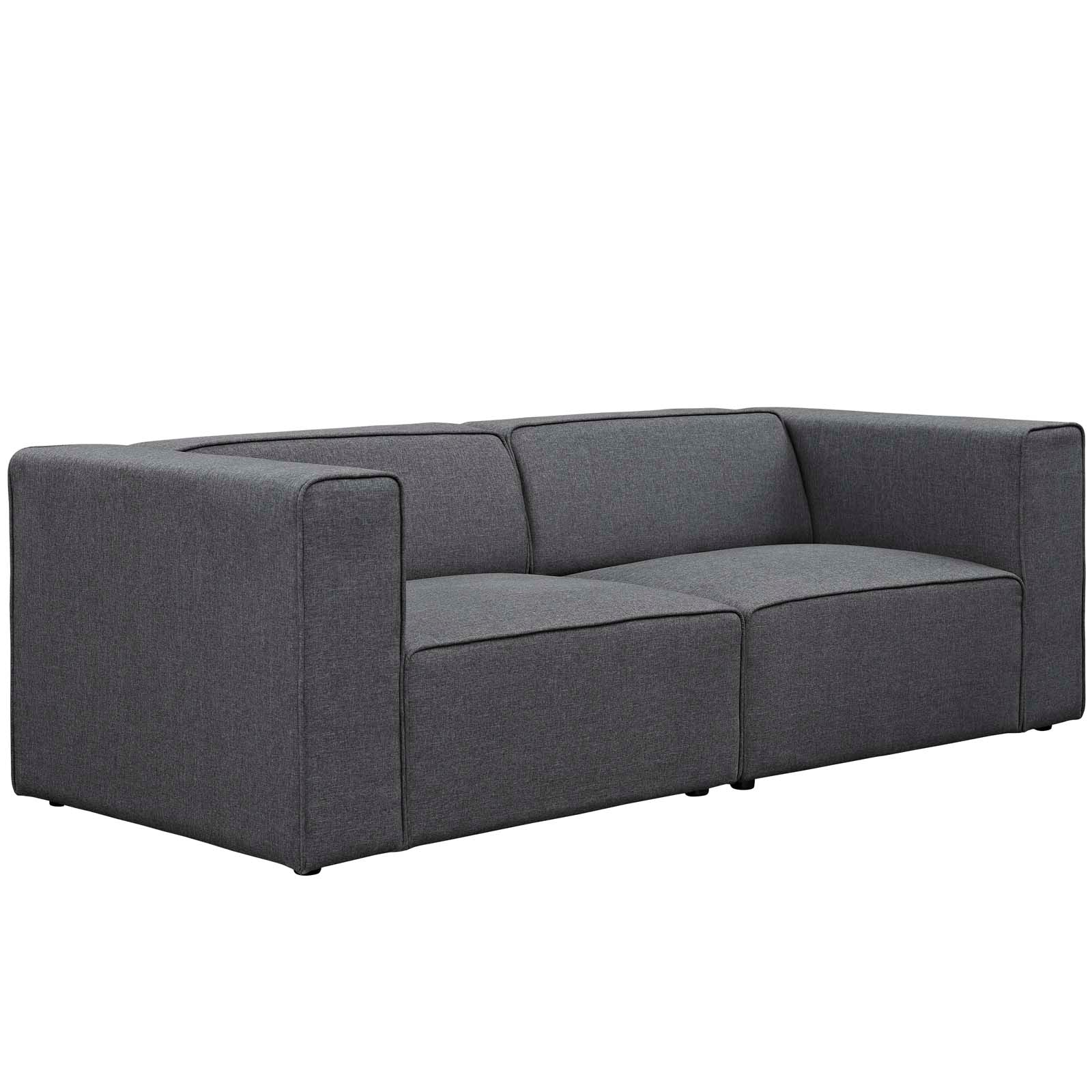 Modway Mingle 2 Piece Upholstered Fabric Sectional Sofa Set | Sofas | Modishstore-10