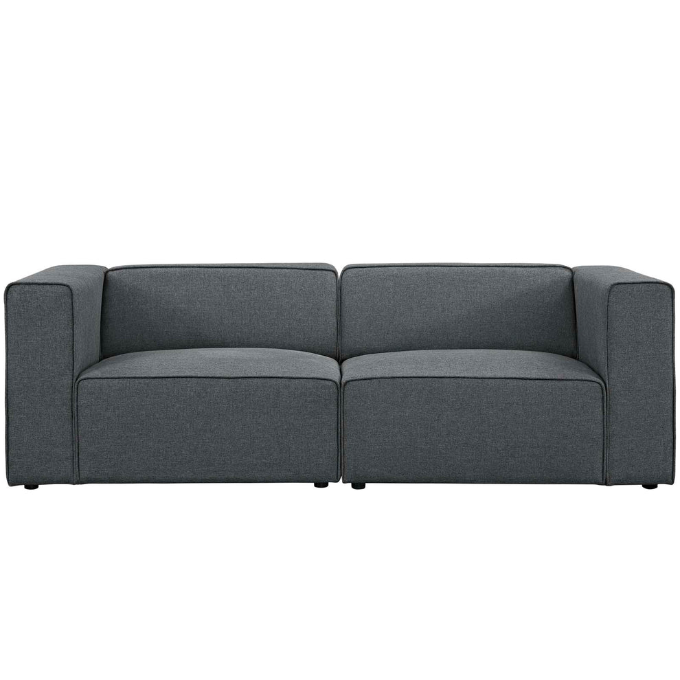 Modway Mingle 2 Piece Upholstered Fabric Sectional Sofa Set - EEI-2825 | Sofa Set | Modishstore - 11