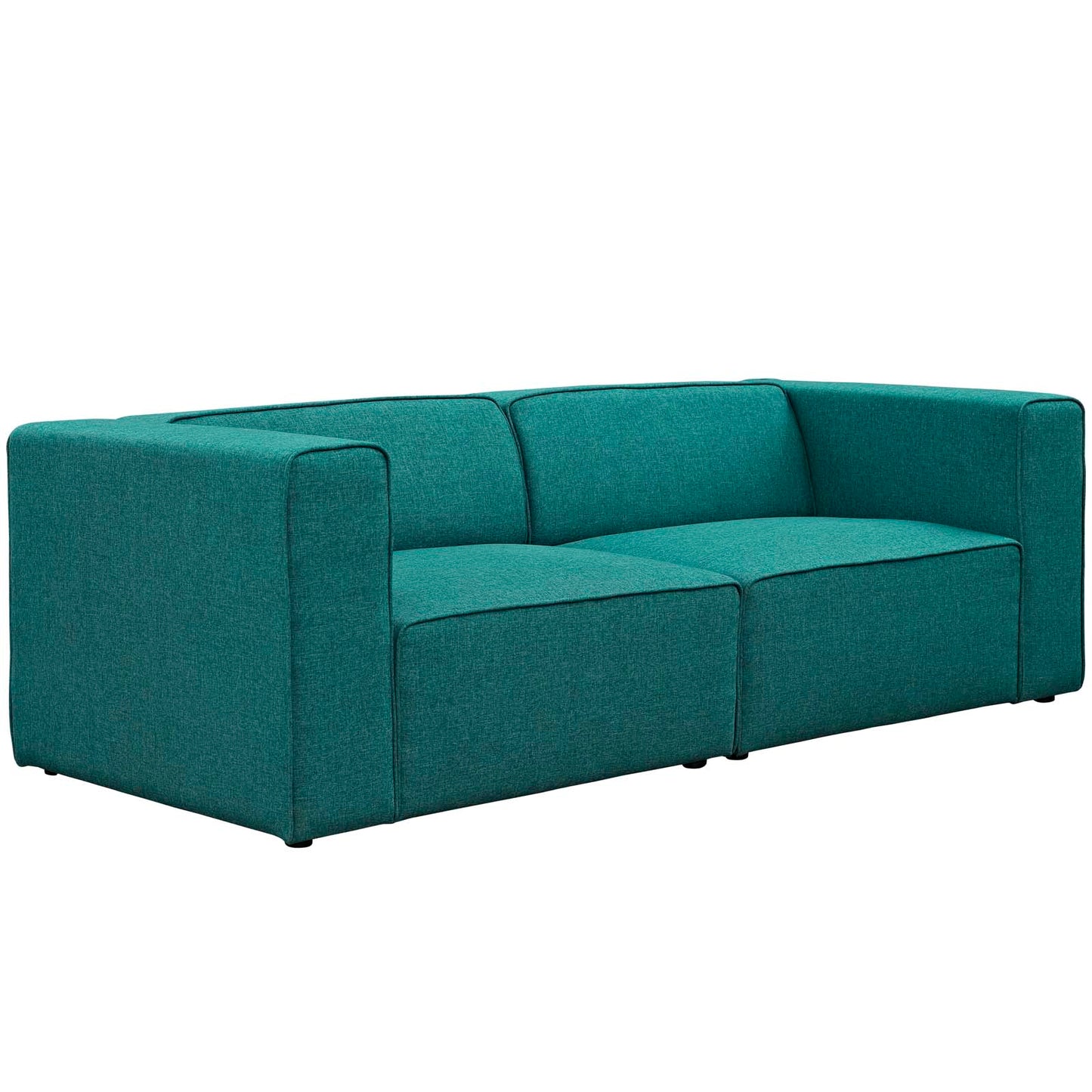 Modway Mingle 2 Piece Upholstered Fabric Sectional Sofa Set | Sofas | Modishstore-13