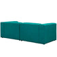 Modway Mingle 2 Piece Upholstered Fabric Sectional Sofa Set | Sofas | Modishstore-15