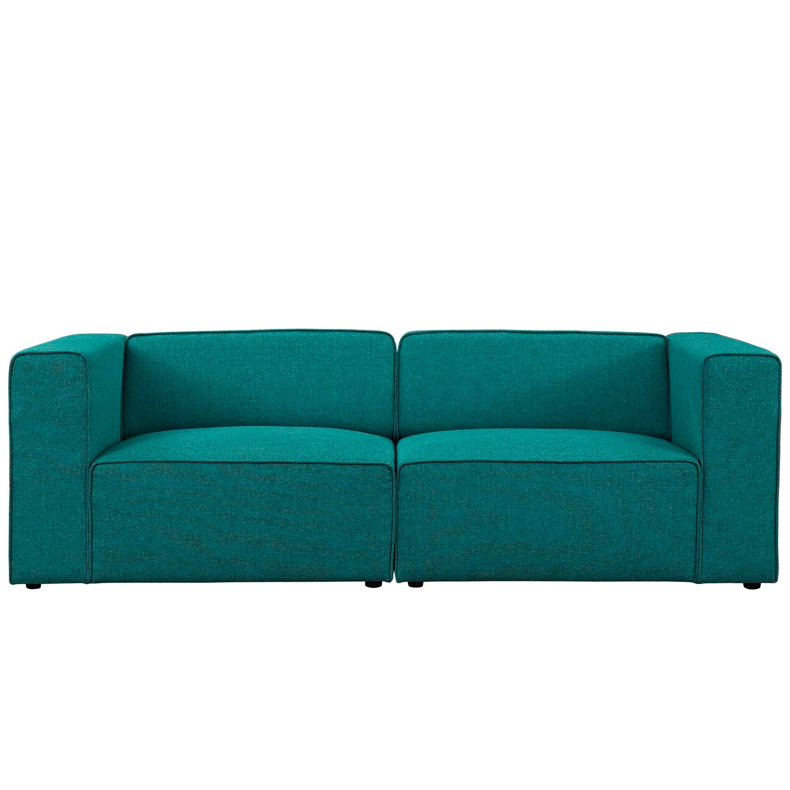 Modway Mingle 2 Piece Upholstered Fabric Sectional Sofa Set | Sofas | Modishstore-16