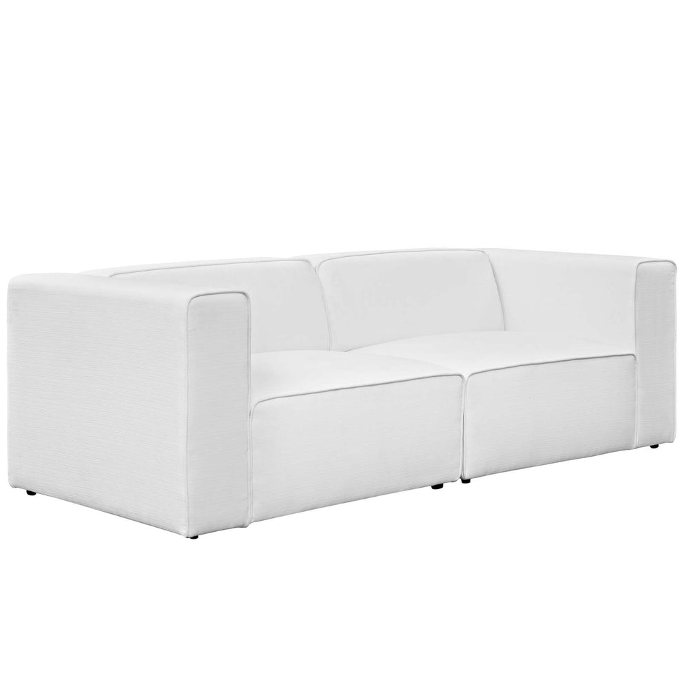 Modway Mingle 2 Piece Upholstered Fabric Sectional Sofa Set - EEI-2825 | Sofa Set | Modishstore - 6