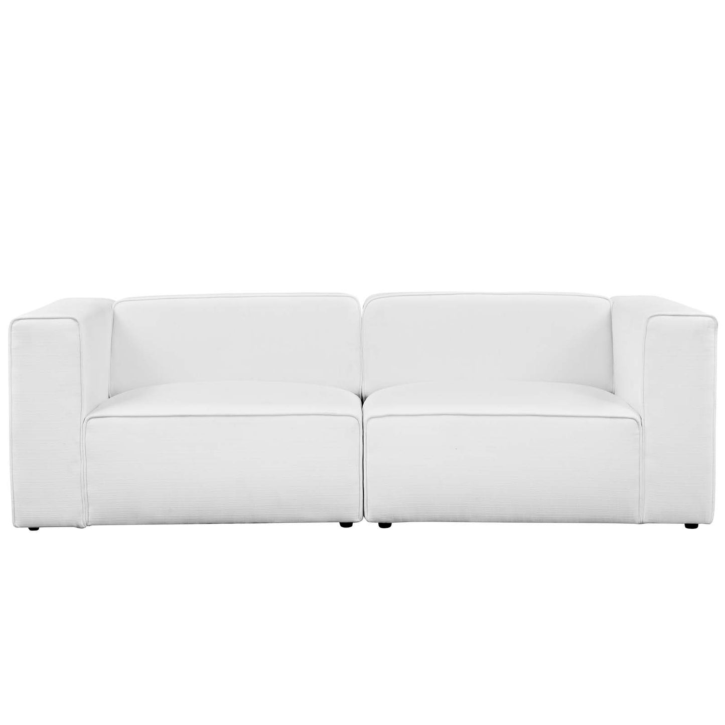 Modway Mingle 2 Piece Upholstered Fabric Sectional Sofa Set | Sofas | Modishstore-7