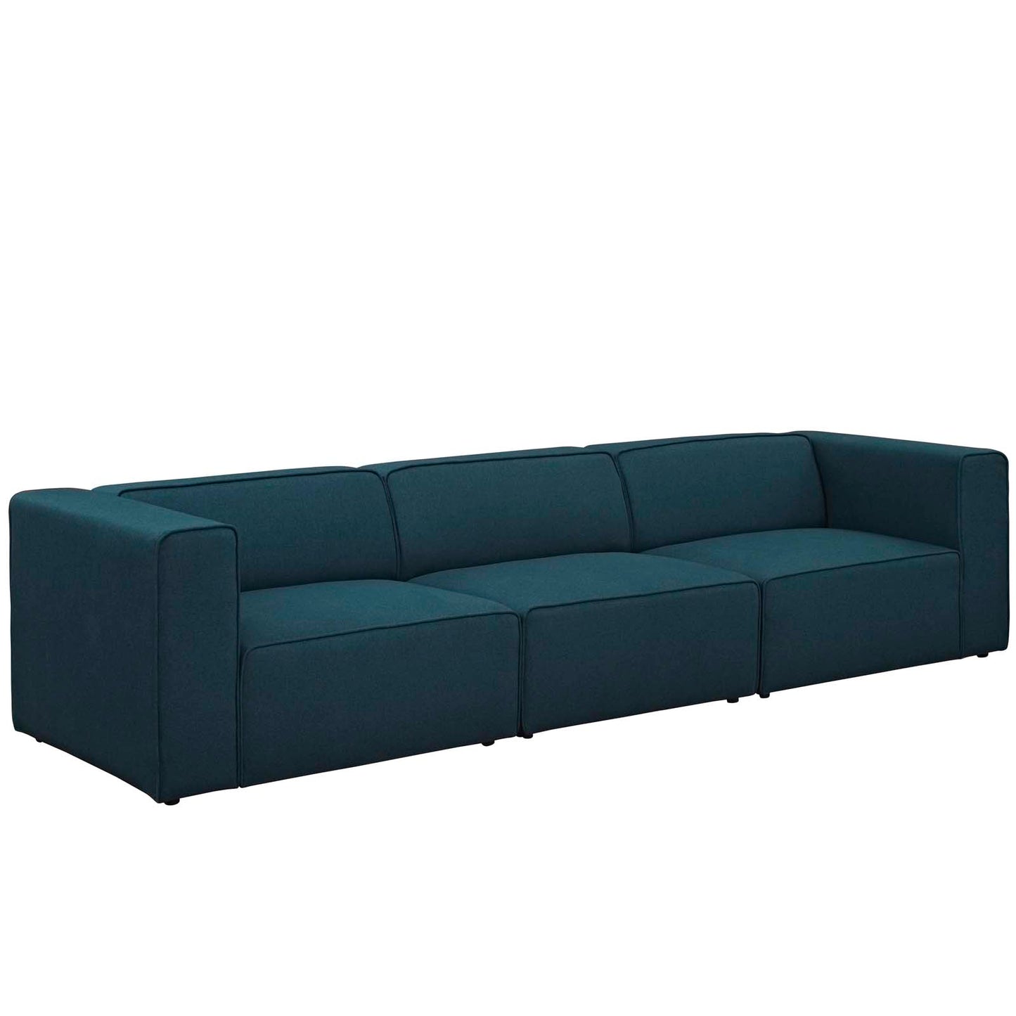 Modway Mingle 3 Piece Upholstered Fabric Sectional Sofa Set | Sofas | Modishstore-2