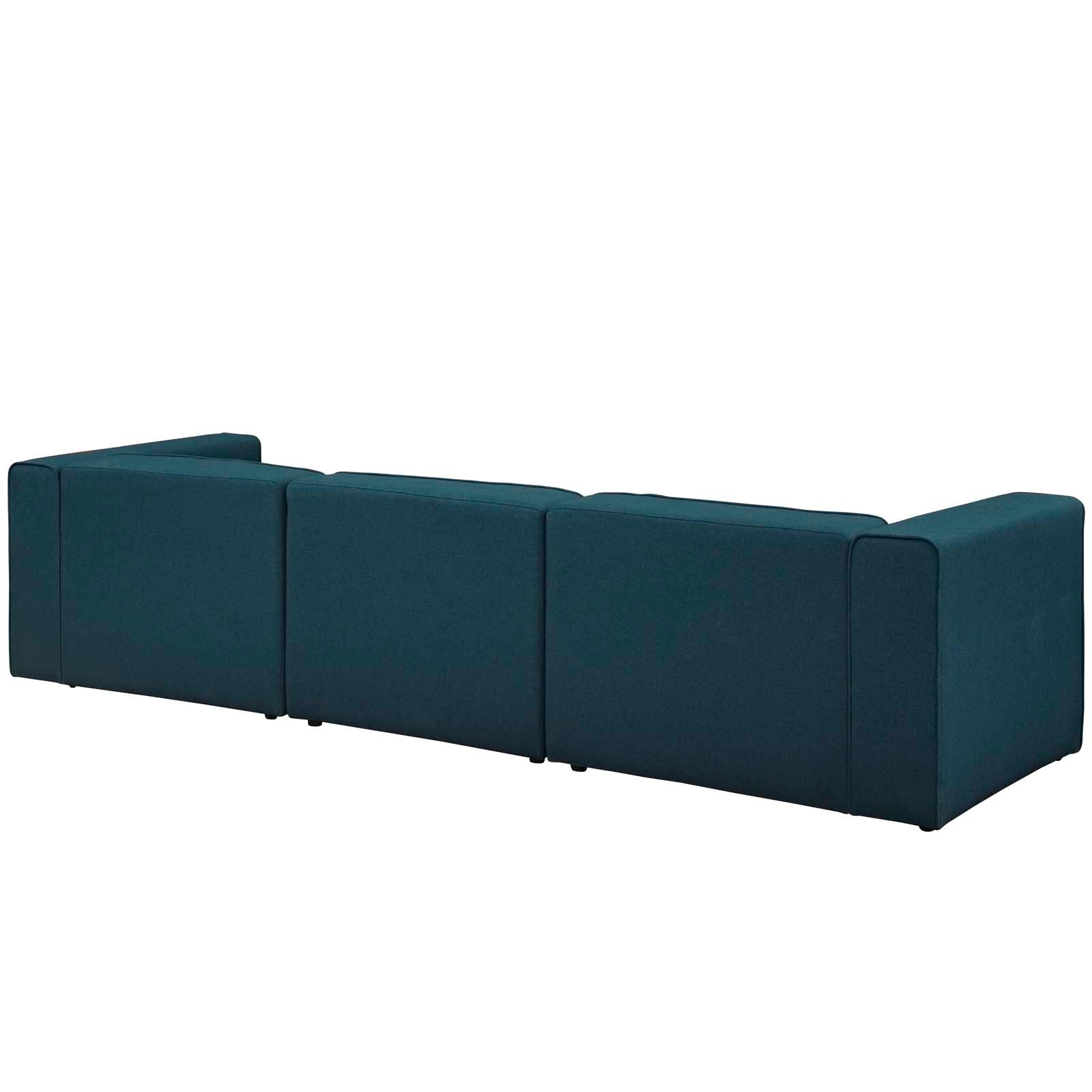 Modway Mingle 3 Piece Upholstered Fabric Sectional Sofa Set | Sofas | Modishstore-4