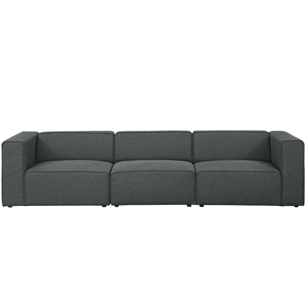 Modway Mingle 3 Piece Upholstered Fabric Sectional Sofa Set - EEI-2827 | Sofa Set | Modishstore - 3