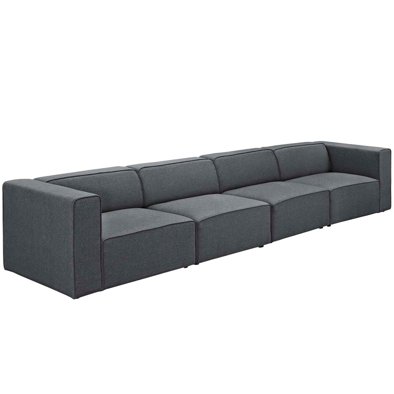 Mingle 4 Piece Upholstered Fabric Sectional Sofa Set by Modway - EEI-2829 | Sofa Set | Modishstore-5