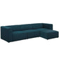 Modway Mingle 4 Piece Upholstered Fabric Sectional Sofa Set | Sofas | Modishstore-11