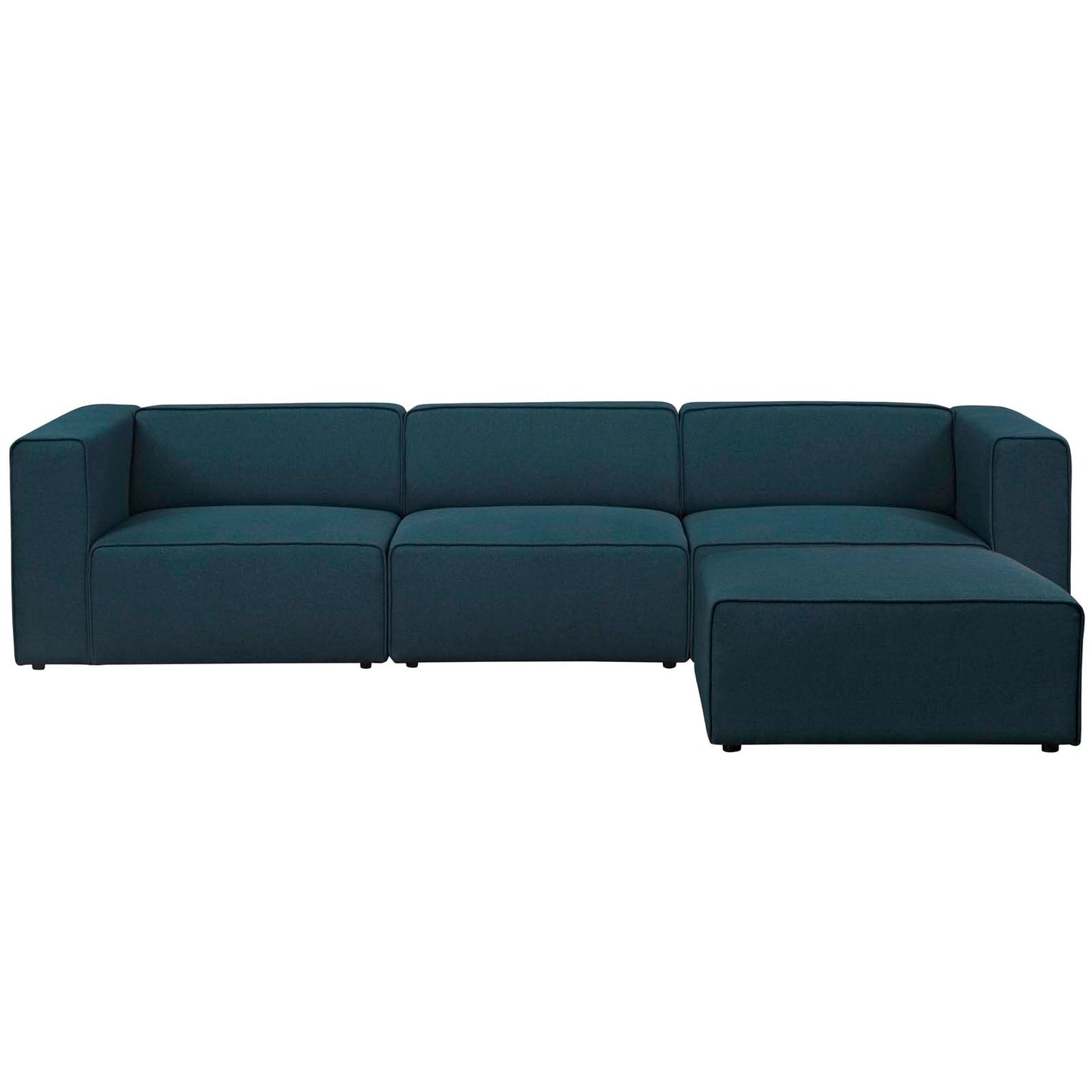 Modway Mingle 4 Piece Upholstered Fabric Sectional Sofa Set | Sofas | Modishstore-12
