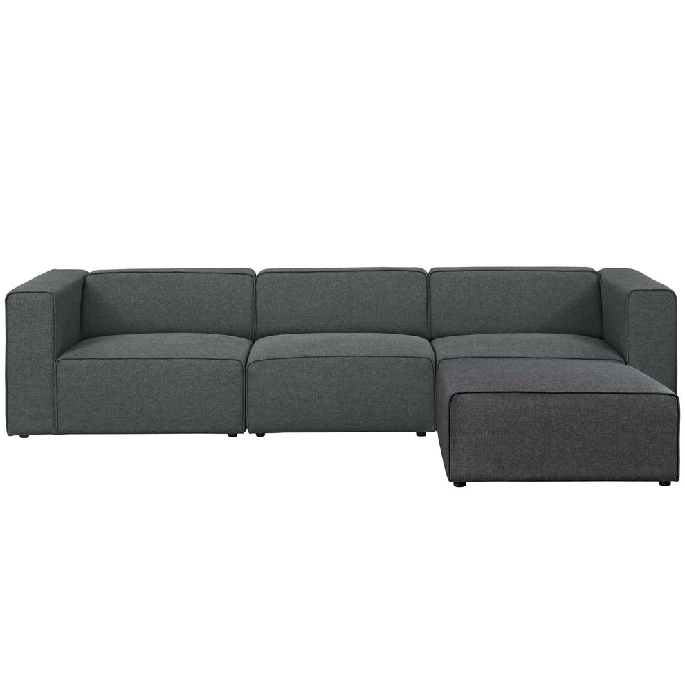 Modway Mingle 4 Piece Upholstered Fabric Sectional Sofa Set - EEI-2831 | Sofa Set | Modishstore - 6