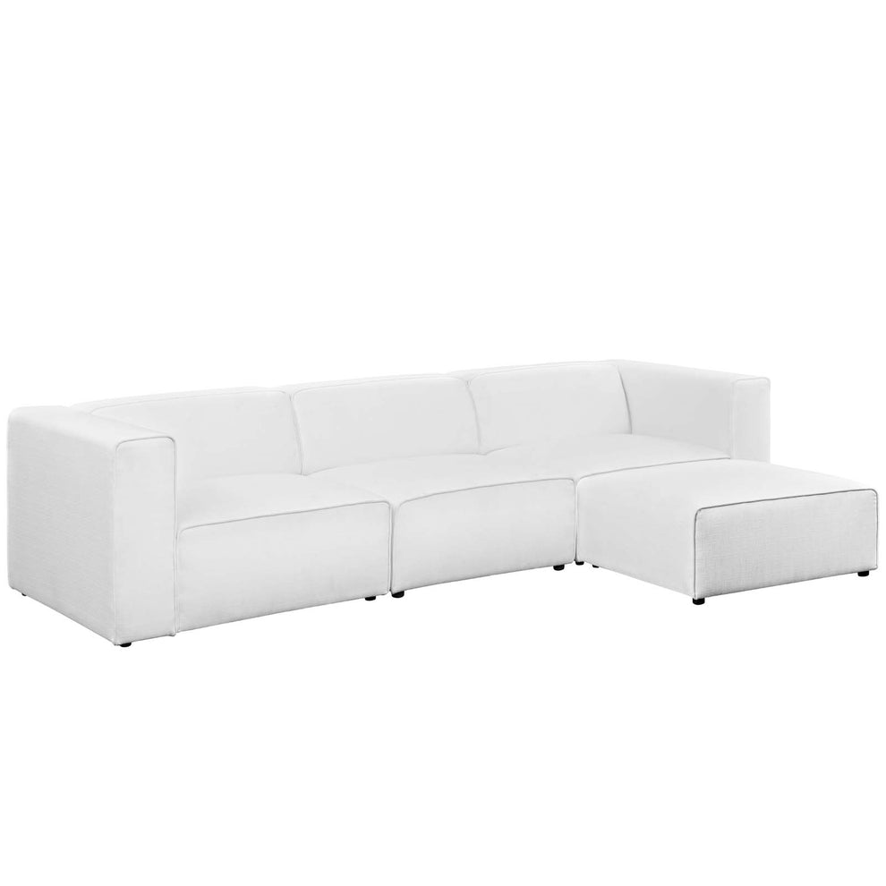 Modway Mingle 4 Piece Upholstered Fabric Sectional Sofa Set - EEI-2831 | Sofa Set | Modishstore - 15