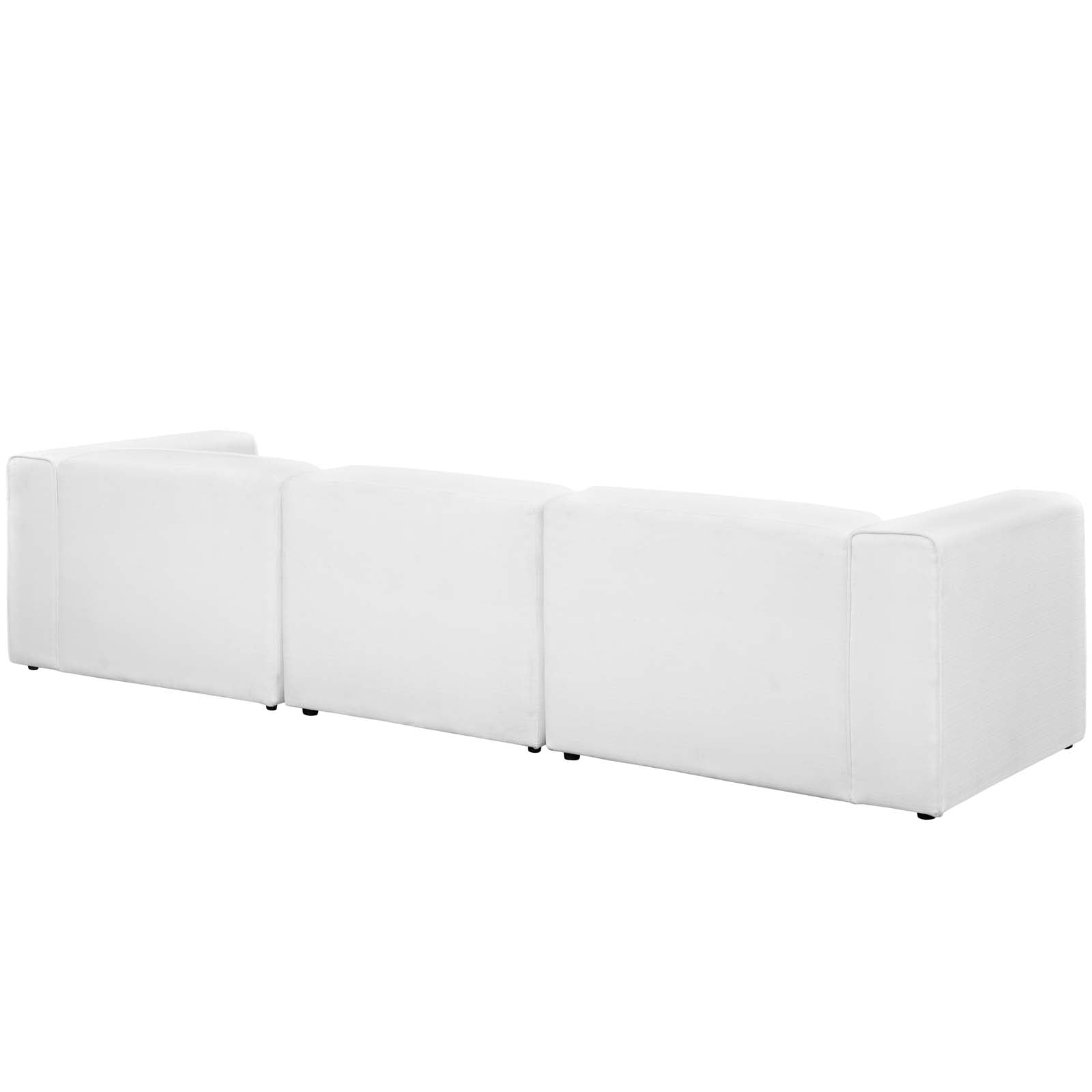 Modway Mingle 4 Piece Upholstered Fabric Sectional Sofa Set | Sofas | Modishstore-16