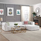 Modway Mingle 4 Piece Upholstered Fabric Sectional Sofa Set | Sofas | Modishstore-13
