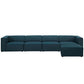 Modway Mingle 5 Piece Upholstered Fabric Sectional Sofa Set | Sofas | Modishstore-4