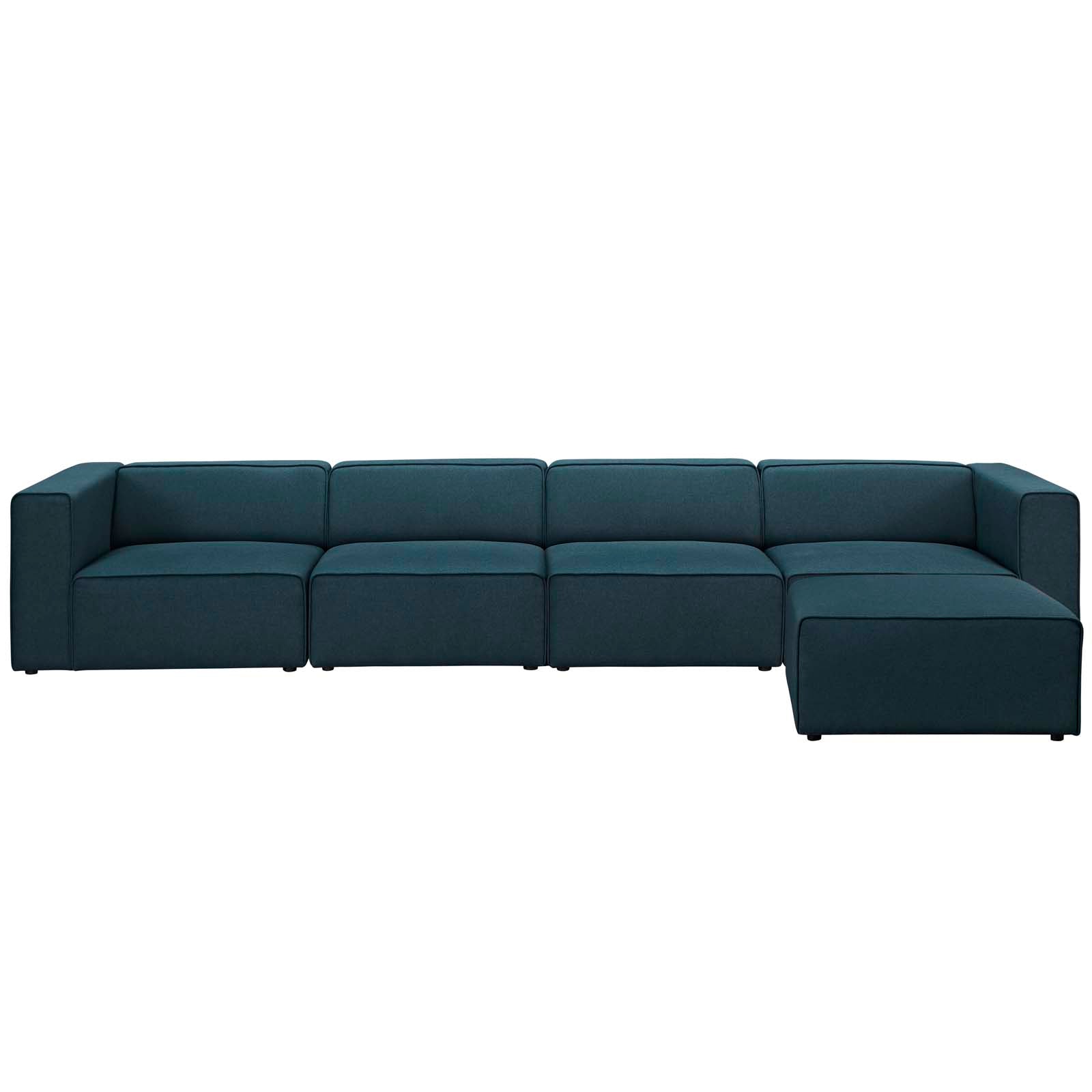 Modway Mingle 5 Piece Upholstered Fabric Sectional Sofa Set | Sofas | Modishstore-4