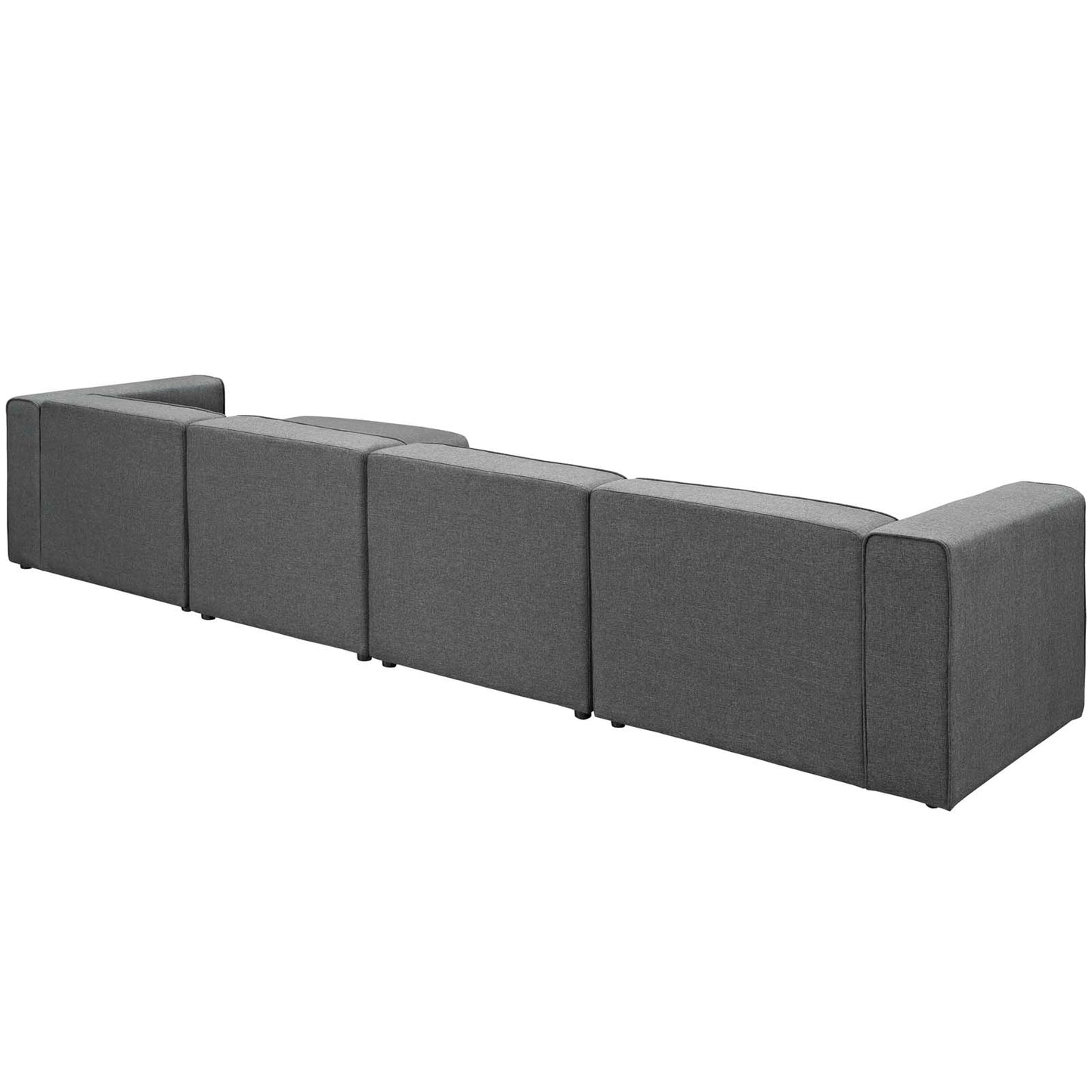 Modway Mingle 5 Piece Upholstered Fabric Sectional Sofa Set | Sofas | Modishstore-14