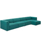 Modway Mingle 5 Piece Upholstered Fabric Sectional Sofa Set | Sofas | Modishstore-11