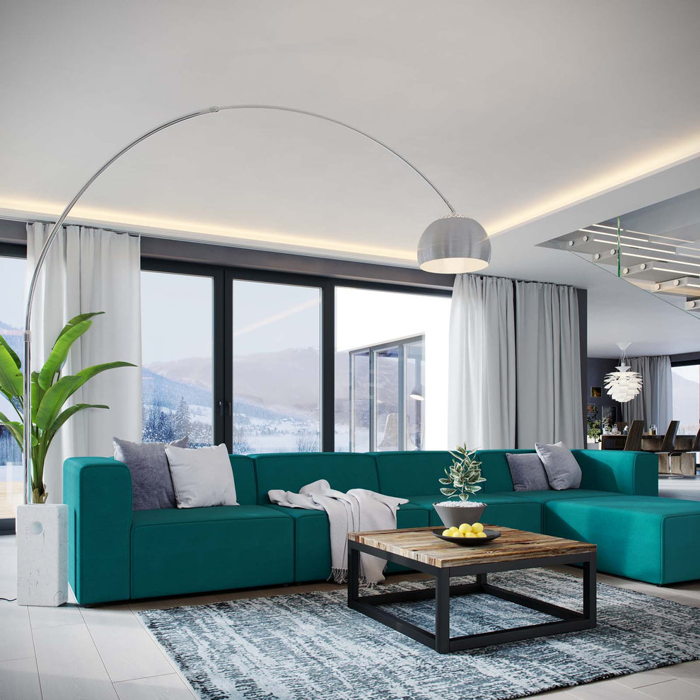 Modway Mingle 5 Piece Upholstered Fabric Sectional Sofa Set - EEI-2833 | Sofa Set | Modishstore - 9