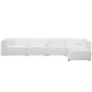 Modway Mingle 5 Piece Upholstered Fabric Sectional Sofa Set | Sofas | Modishstore-8