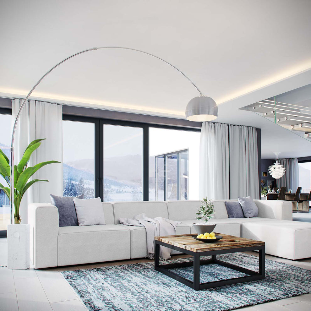 Modway Mingle 5 Piece Upholstered Fabric Sectional Sofa Set - EEI-2833 | Sofa Set | Modishstore - 5