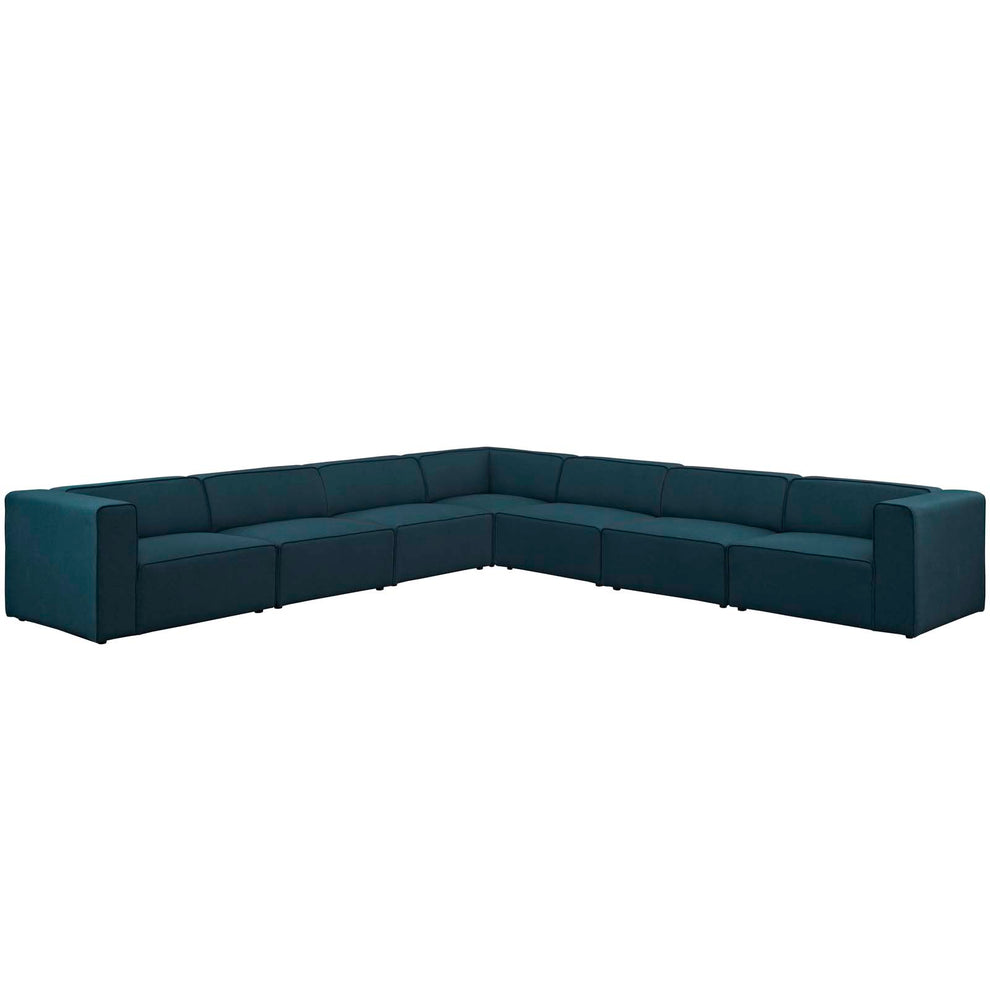 Modway Mingle 7 Piece Upholstered Fabric Sectional Sofa Set - EEI-2837 | Sofa Set | Modishstore - 2