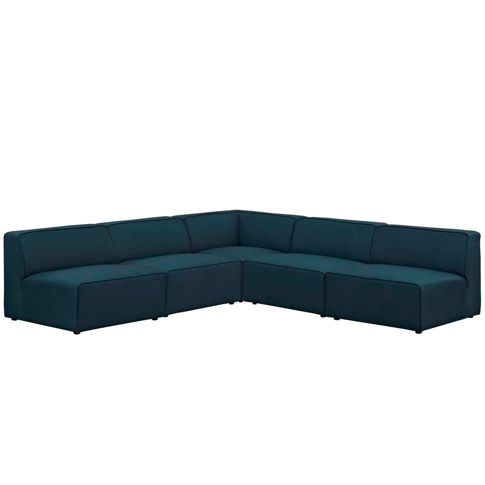 Modway Mingle 5 Piece Upholstered Fabric Armless Sectional Sofa Set - EEI-2839 | Sofa Set | Modishstore - 13