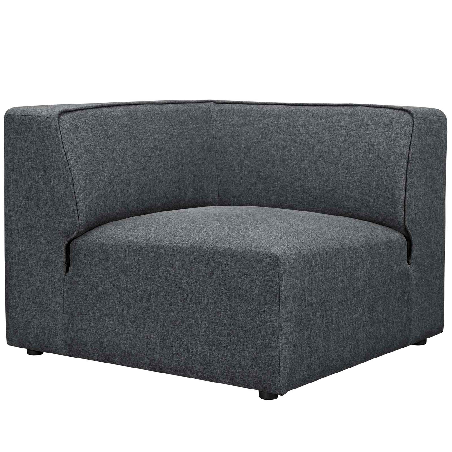 Modway Mingle 5 Piece Upholstered Fabric Armless Sectional Sofa Set | Sofas | Modishstore-4
