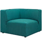 Modway Mingle 5 Piece Upholstered Fabric Armless Sectional Sofa Set | Sofas | Modishstore-10